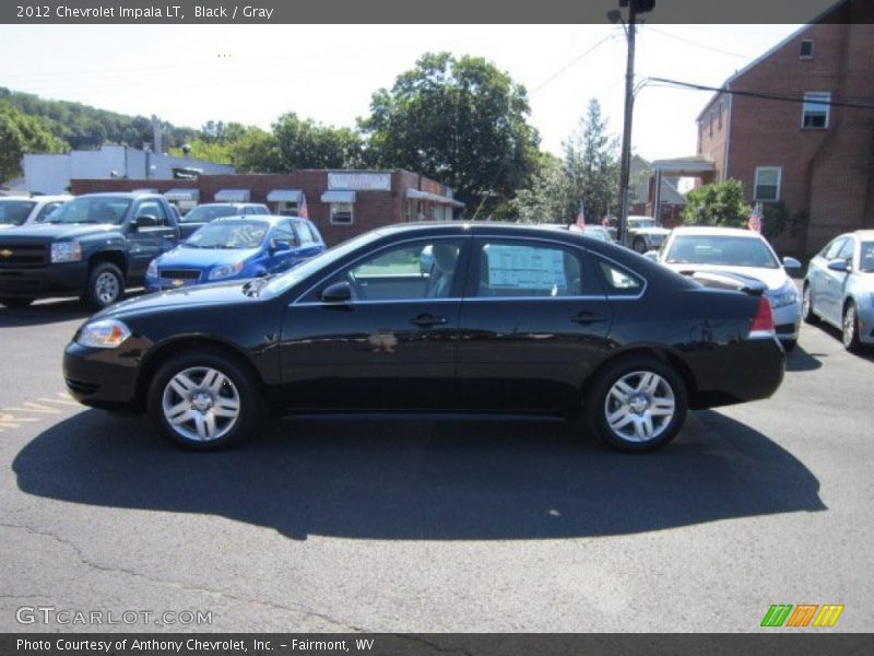 Black / Gray 2012 Chevrolet Impala LT