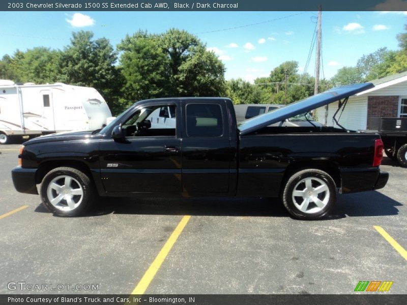 Black / Dark Charcoal 2003 Chevrolet Silverado 1500 SS Extended Cab AWD
