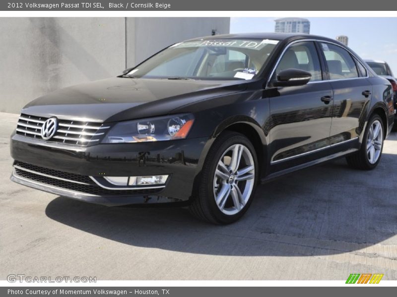 Black / Cornsilk Beige 2012 Volkswagen Passat TDI SEL