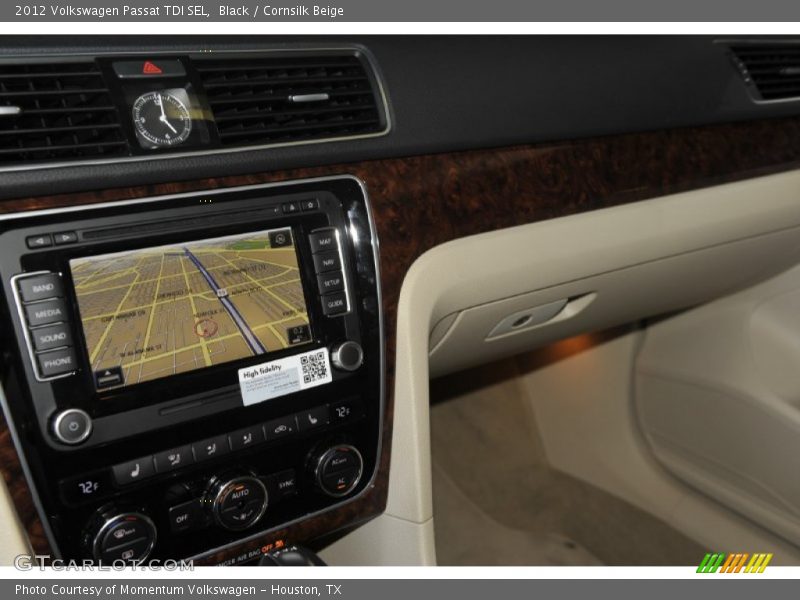 Black / Cornsilk Beige 2012 Volkswagen Passat TDI SEL