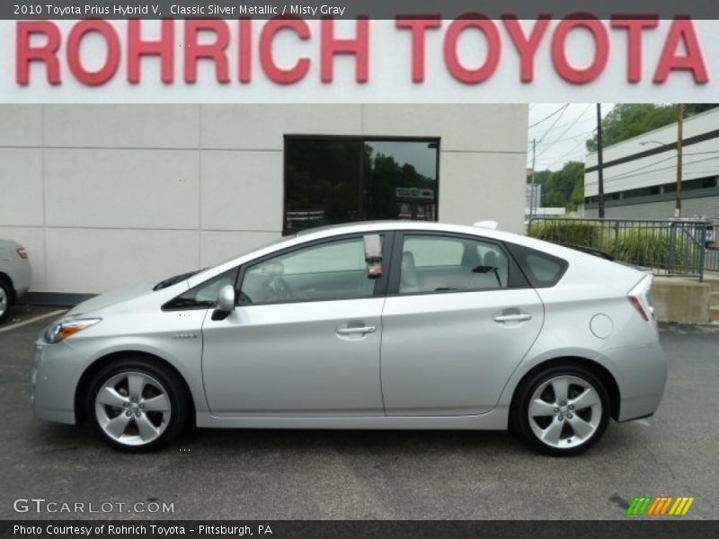 Classic Silver Metallic / Misty Gray 2010 Toyota Prius Hybrid V