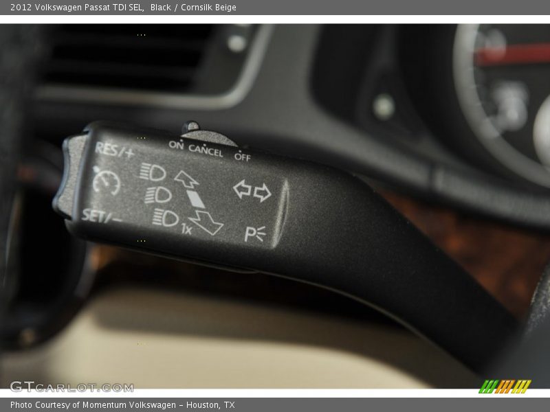 Black / Cornsilk Beige 2012 Volkswagen Passat TDI SEL