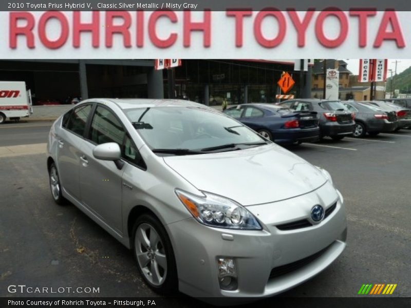 Classic Silver Metallic / Misty Gray 2010 Toyota Prius Hybrid V