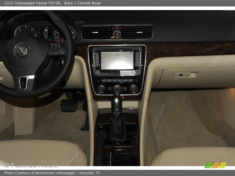 Black / Cornsilk Beige 2012 Volkswagen Passat TDI SEL