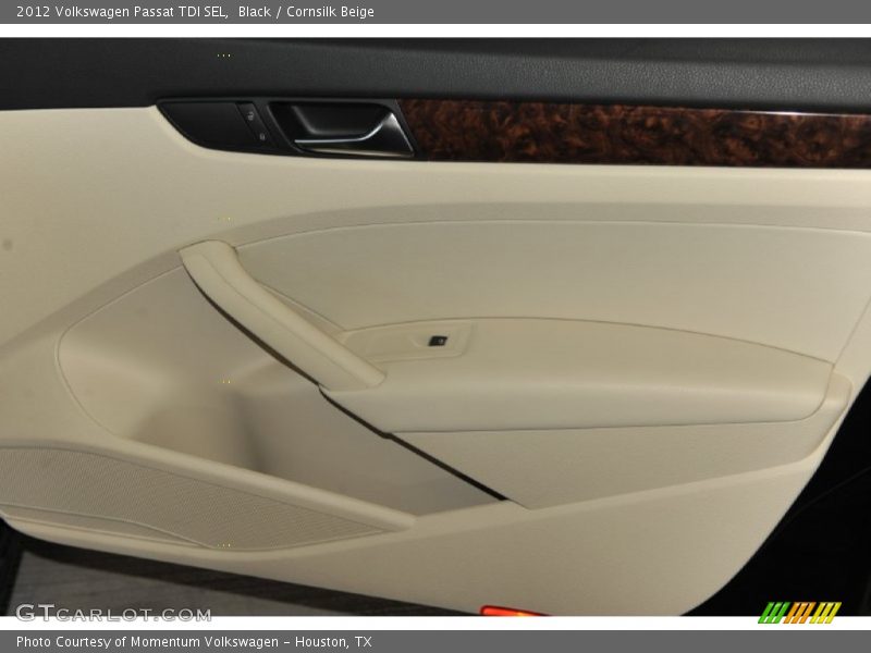 Black / Cornsilk Beige 2012 Volkswagen Passat TDI SEL