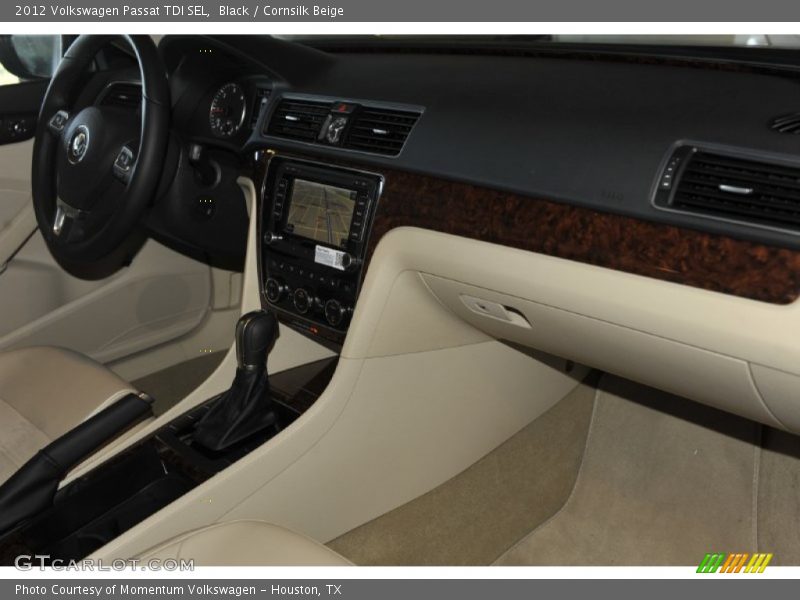 Black / Cornsilk Beige 2012 Volkswagen Passat TDI SEL