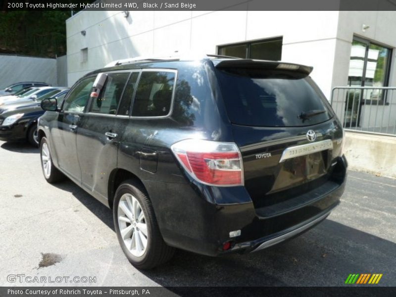 Black / Sand Beige 2008 Toyota Highlander Hybrid Limited 4WD