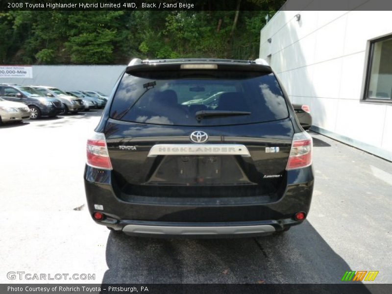 Black / Sand Beige 2008 Toyota Highlander Hybrid Limited 4WD
