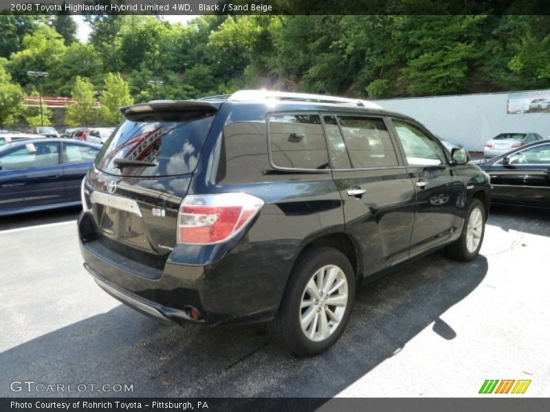 Black / Sand Beige 2008 Toyota Highlander Hybrid Limited 4WD