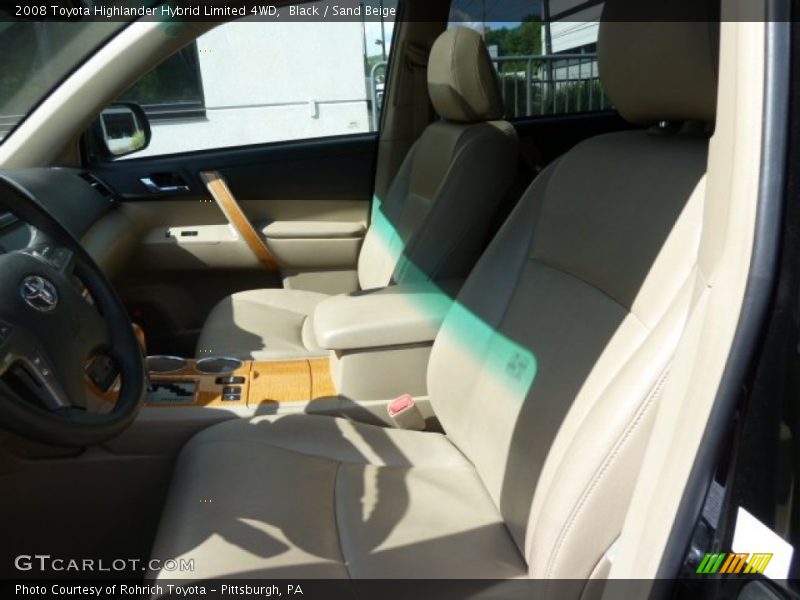 Black / Sand Beige 2008 Toyota Highlander Hybrid Limited 4WD