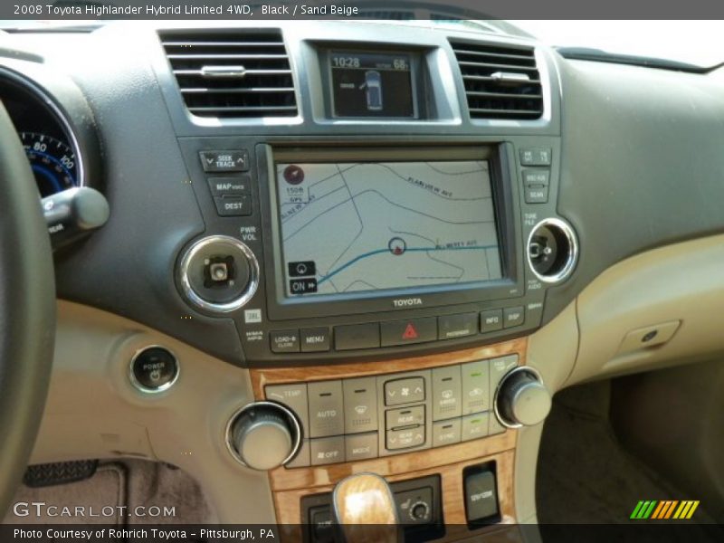 Black / Sand Beige 2008 Toyota Highlander Hybrid Limited 4WD