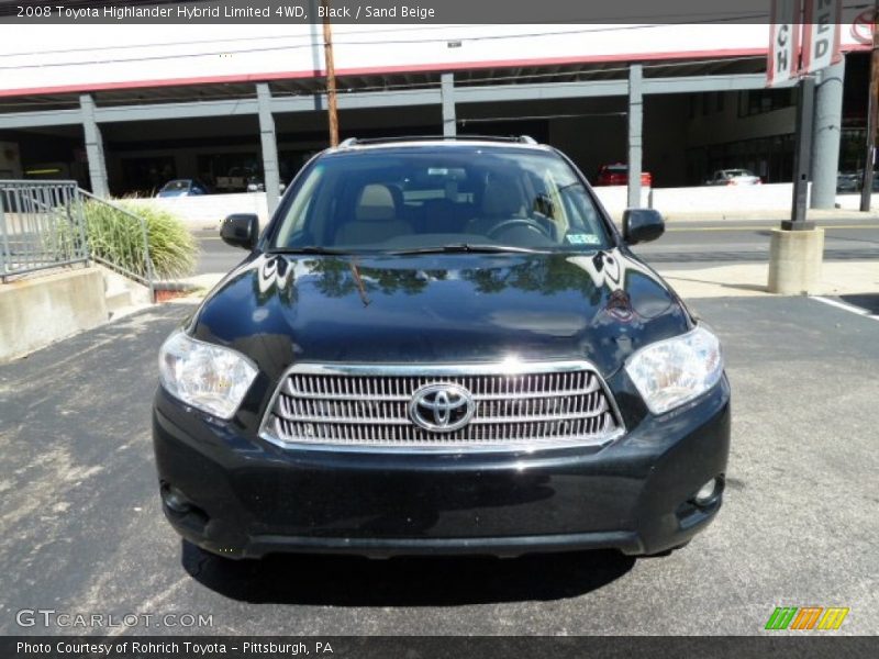 Black / Sand Beige 2008 Toyota Highlander Hybrid Limited 4WD