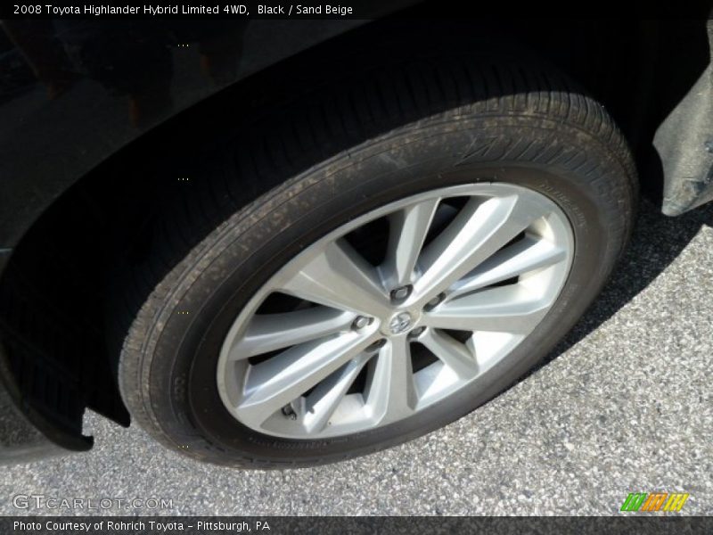 Black / Sand Beige 2008 Toyota Highlander Hybrid Limited 4WD