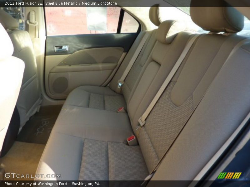 Steel Blue Metallic / Medium Light Stone 2012 Ford Fusion SE
