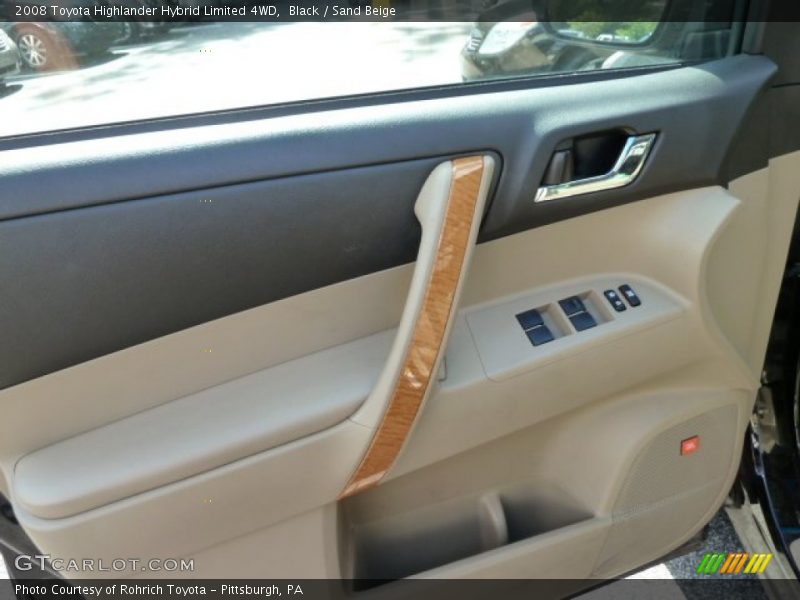Black / Sand Beige 2008 Toyota Highlander Hybrid Limited 4WD