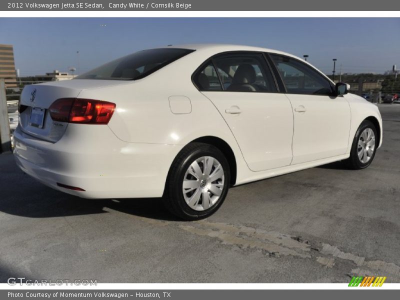 Candy White / Cornsilk Beige 2012 Volkswagen Jetta SE Sedan