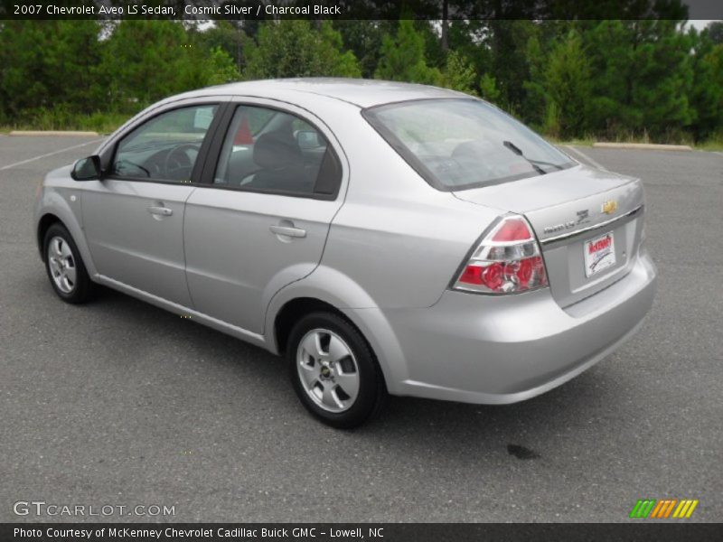 Cosmic Silver / Charcoal Black 2007 Chevrolet Aveo LS Sedan