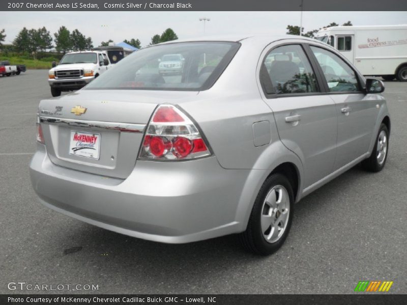Cosmic Silver / Charcoal Black 2007 Chevrolet Aveo LS Sedan