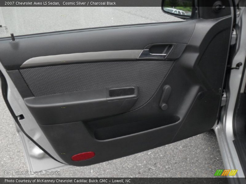 Cosmic Silver / Charcoal Black 2007 Chevrolet Aveo LS Sedan