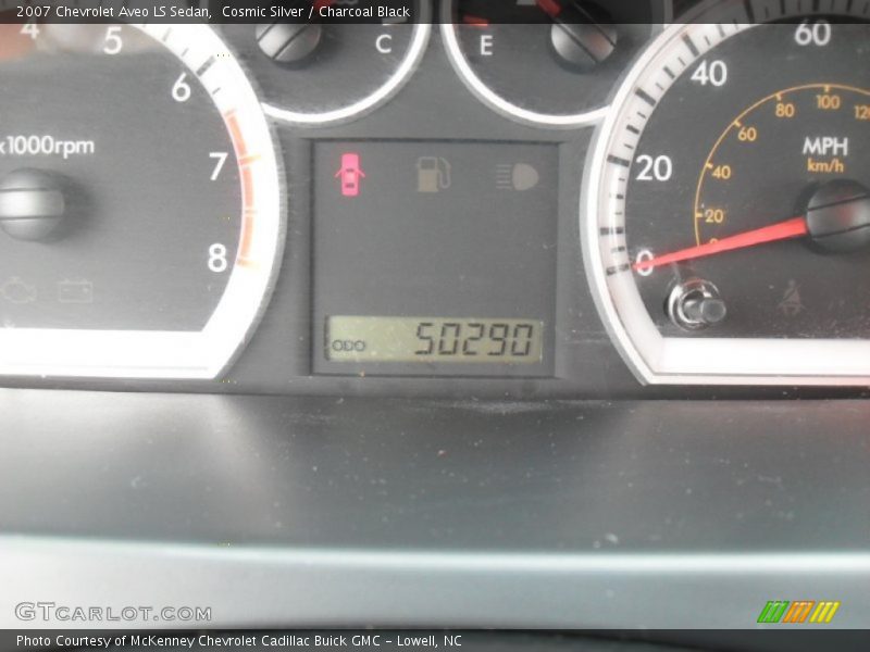Cosmic Silver / Charcoal Black 2007 Chevrolet Aveo LS Sedan