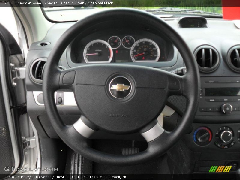 Cosmic Silver / Charcoal Black 2007 Chevrolet Aveo LS Sedan