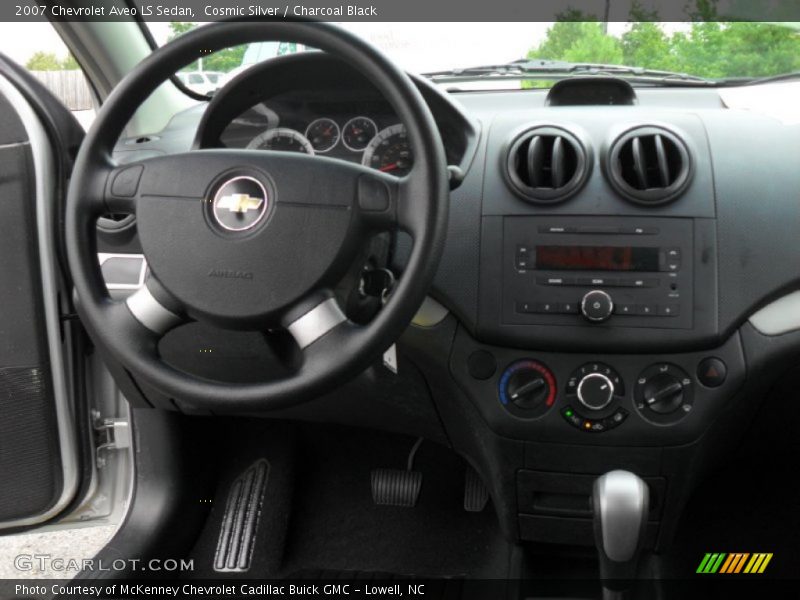 Cosmic Silver / Charcoal Black 2007 Chevrolet Aveo LS Sedan