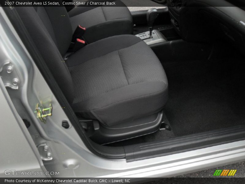 Cosmic Silver / Charcoal Black 2007 Chevrolet Aveo LS Sedan