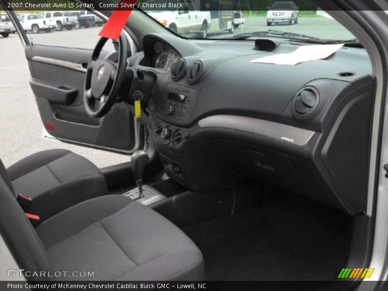 Cosmic Silver / Charcoal Black 2007 Chevrolet Aveo LS Sedan