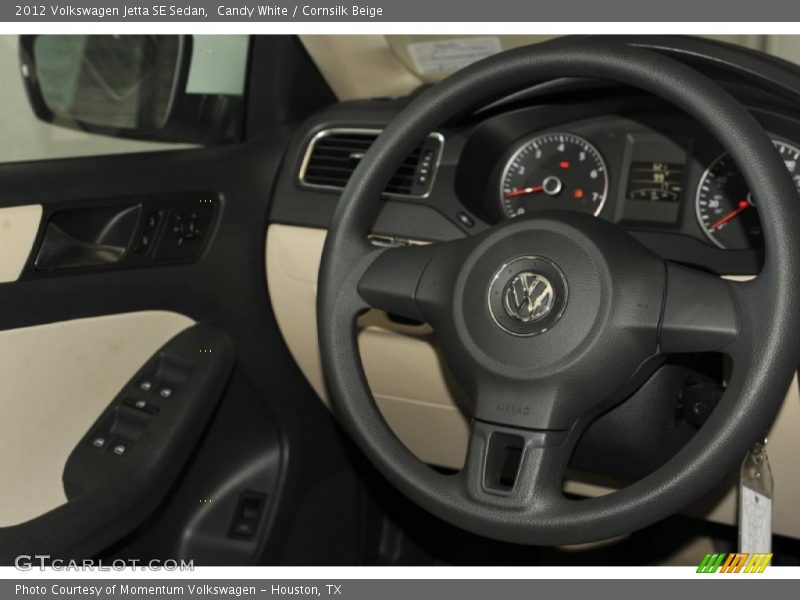 Candy White / Cornsilk Beige 2012 Volkswagen Jetta SE Sedan