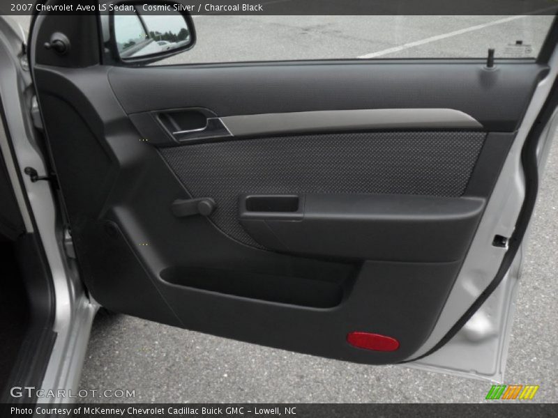Cosmic Silver / Charcoal Black 2007 Chevrolet Aveo LS Sedan