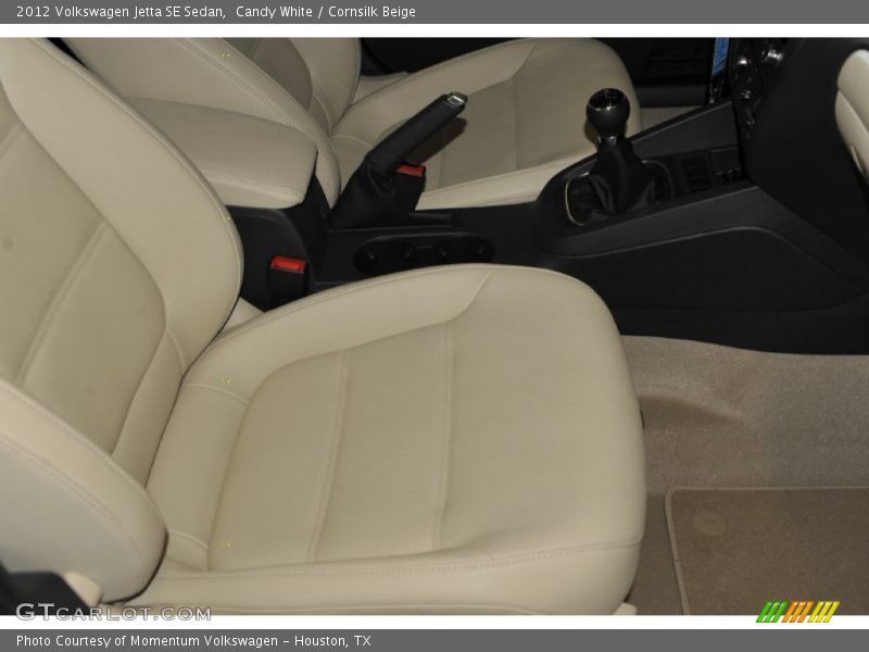 Candy White / Cornsilk Beige 2012 Volkswagen Jetta SE Sedan