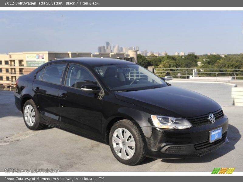 Black / Titan Black 2012 Volkswagen Jetta SE Sedan