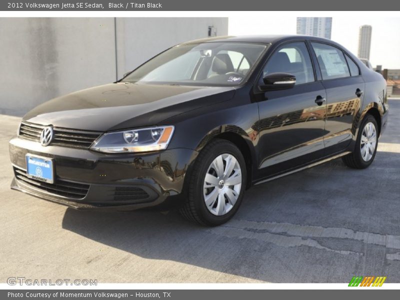Black / Titan Black 2012 Volkswagen Jetta SE Sedan