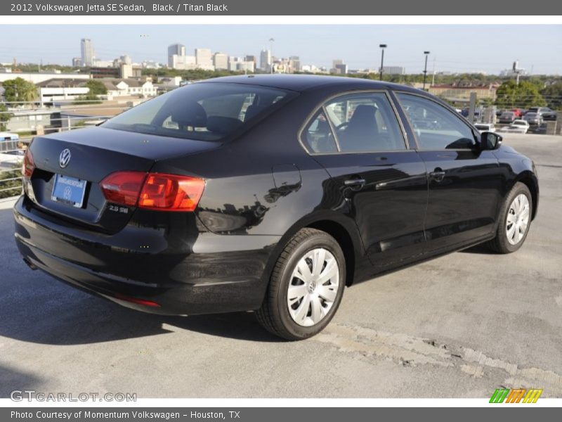 Black / Titan Black 2012 Volkswagen Jetta SE Sedan