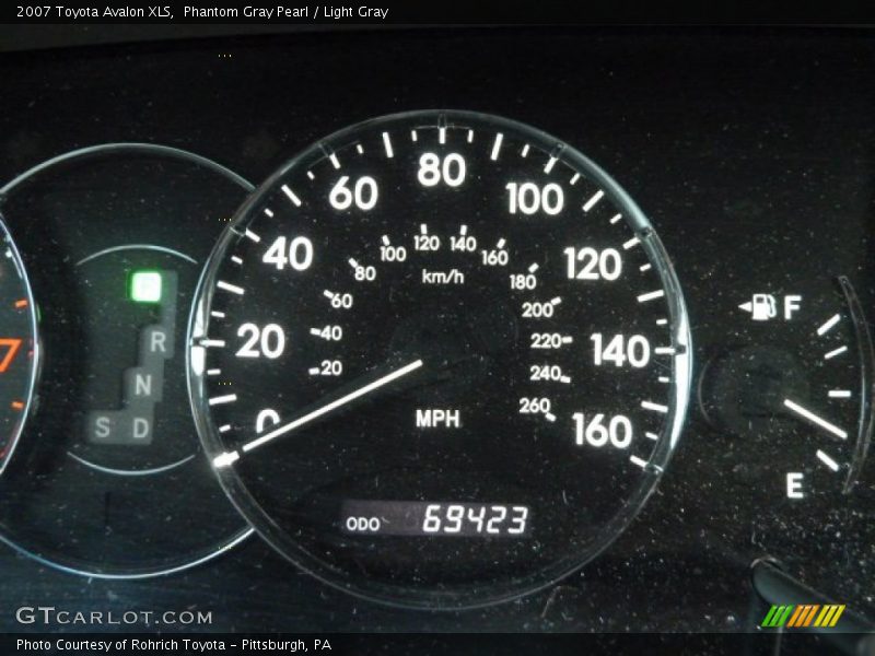 Phantom Gray Pearl / Light Gray 2007 Toyota Avalon XLS