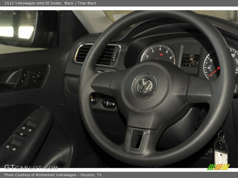 Black / Titan Black 2012 Volkswagen Jetta SE Sedan