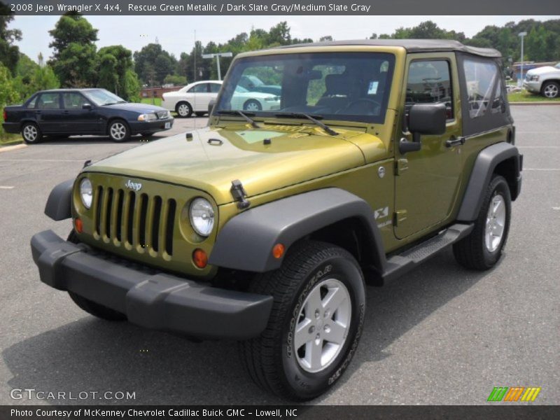 Rescue Green Metallic / Dark Slate Gray/Medium Slate Gray 2008 Jeep Wrangler X 4x4