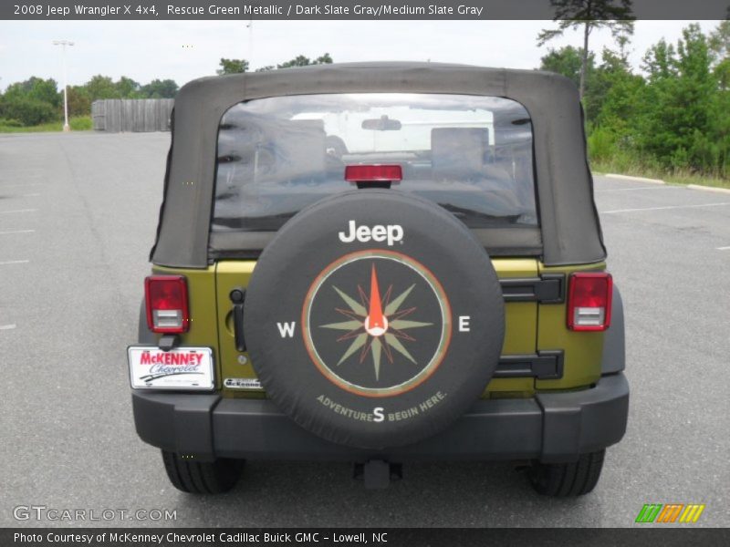 Rescue Green Metallic / Dark Slate Gray/Medium Slate Gray 2008 Jeep Wrangler X 4x4