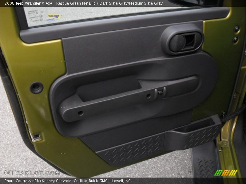 Rescue Green Metallic / Dark Slate Gray/Medium Slate Gray 2008 Jeep Wrangler X 4x4