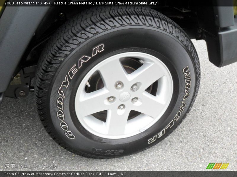 Rescue Green Metallic / Dark Slate Gray/Medium Slate Gray 2008 Jeep Wrangler X 4x4