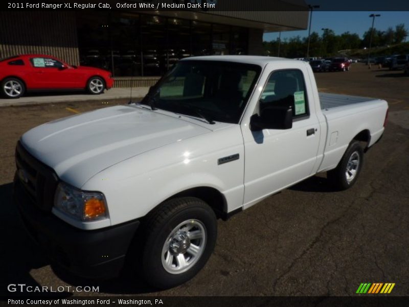 Oxford White / Medium Dark Flint 2011 Ford Ranger XL Regular Cab