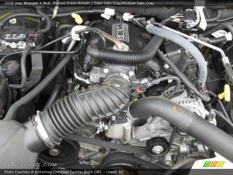 Rescue Green Metallic / Dark Slate Gray/Medium Slate Gray 2008 Jeep Wrangler X 4x4