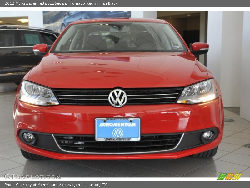 Tornado Red / Titan Black 2012 Volkswagen Jetta SEL Sedan