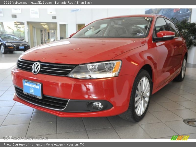 Tornado Red / Titan Black 2012 Volkswagen Jetta SEL Sedan