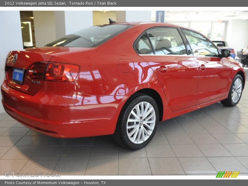 Tornado Red / Titan Black 2012 Volkswagen Jetta SEL Sedan