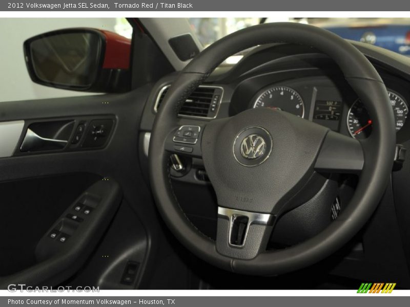 Tornado Red / Titan Black 2012 Volkswagen Jetta SEL Sedan