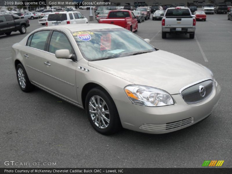 Gold Mist Metallic / Cocoa/Cashmere 2009 Buick Lucerne CXL