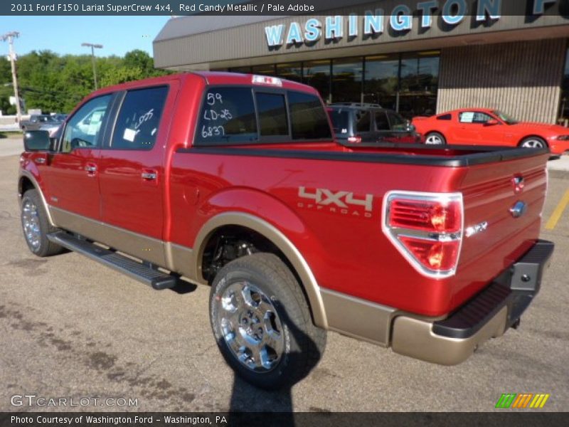 Red Candy Metallic / Pale Adobe 2011 Ford F150 Lariat SuperCrew 4x4