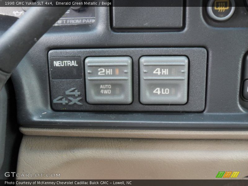 Emerald Green Metallic / Beige 1998 GMC Yukon SLT 4x4