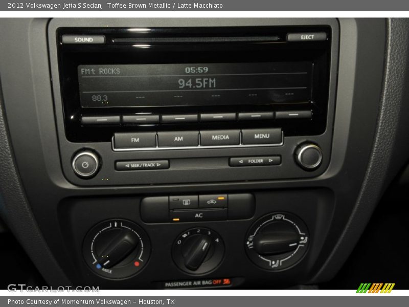 Toffee Brown Metallic / Latte Macchiato 2012 Volkswagen Jetta S Sedan